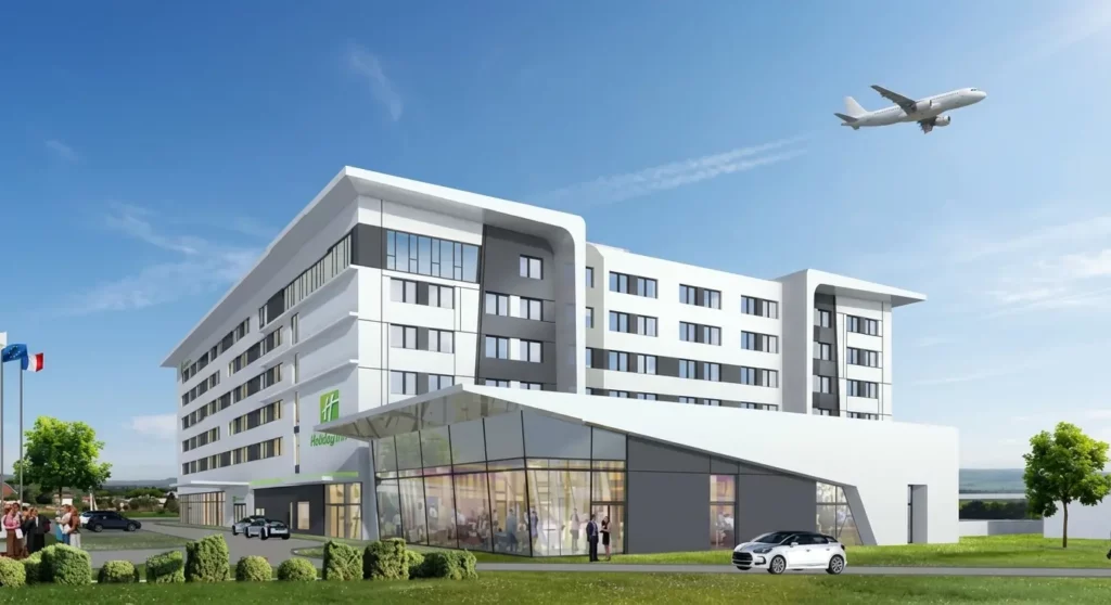 Etude réalisée pour un hôtel Holiday Inn à roissy en France