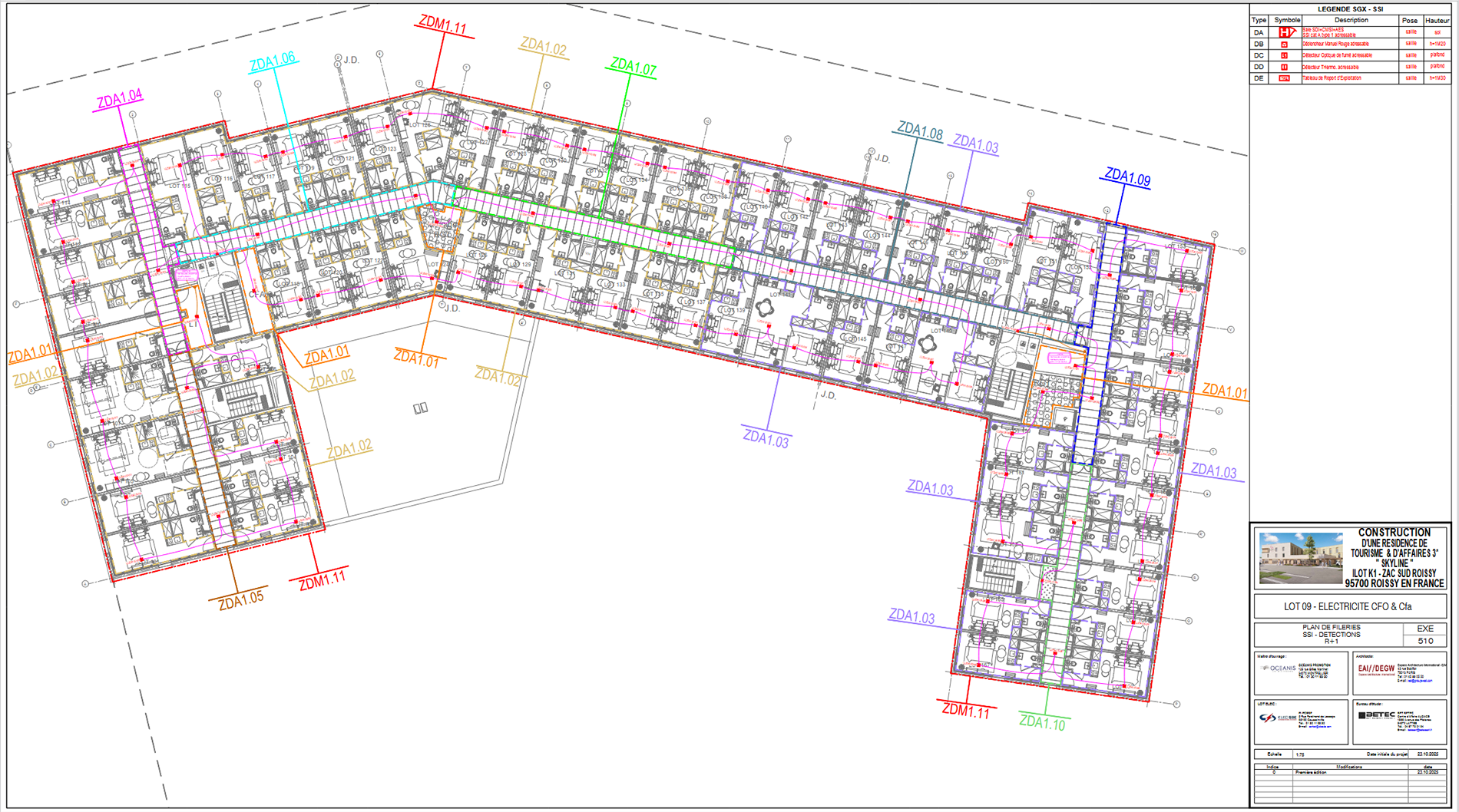 Plan de filerie